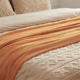 Mansion Solid Flannel Single Compact Throw - Brown, Blanket, Chase Value, Chase Value