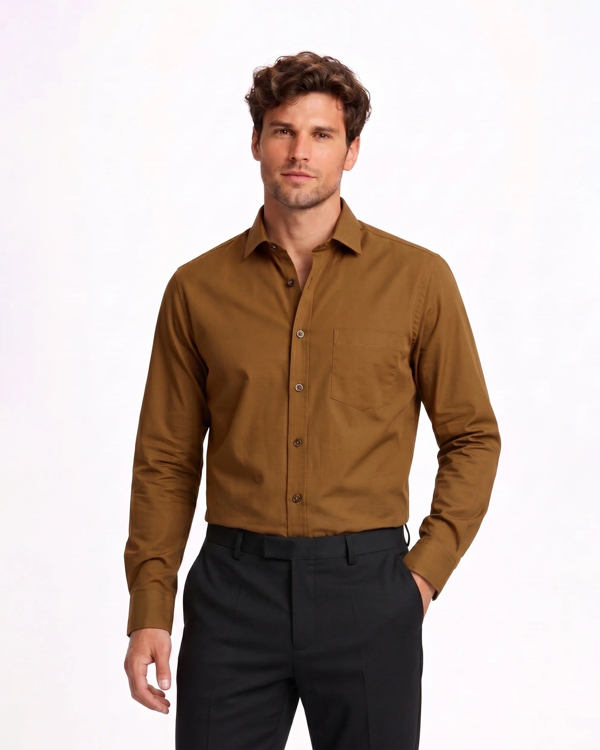 Eminent Men's Plain Formal Shirt