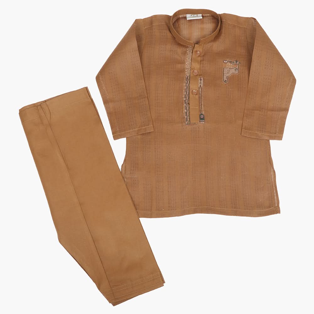 Boys Shalwar Suit - Brown, Boys Shalwar Kameez, Chase Value, Chase Value