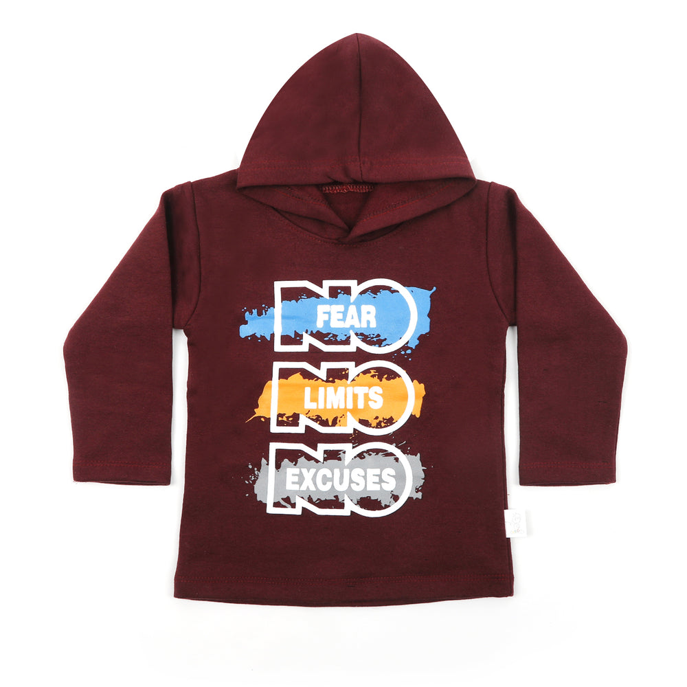 Boys Full Sleeves Hoodie - Brown, Boys Hoodies & Sweat Shirts, Chase Value, Chase Value