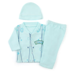 Newborn Boys Full Sleeves Suit - Sky Blue