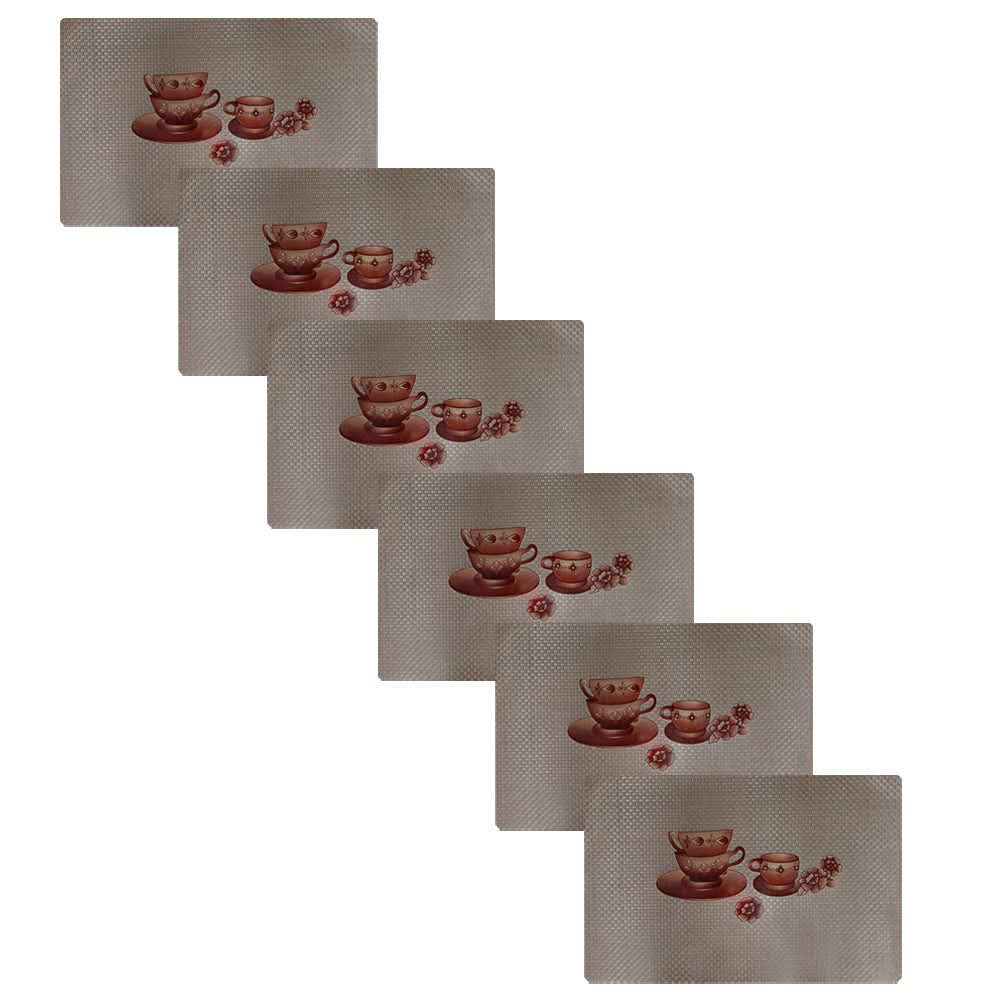 Table Mat Pack Of 6 - Brown, Mats, Chase Value, Chase Value