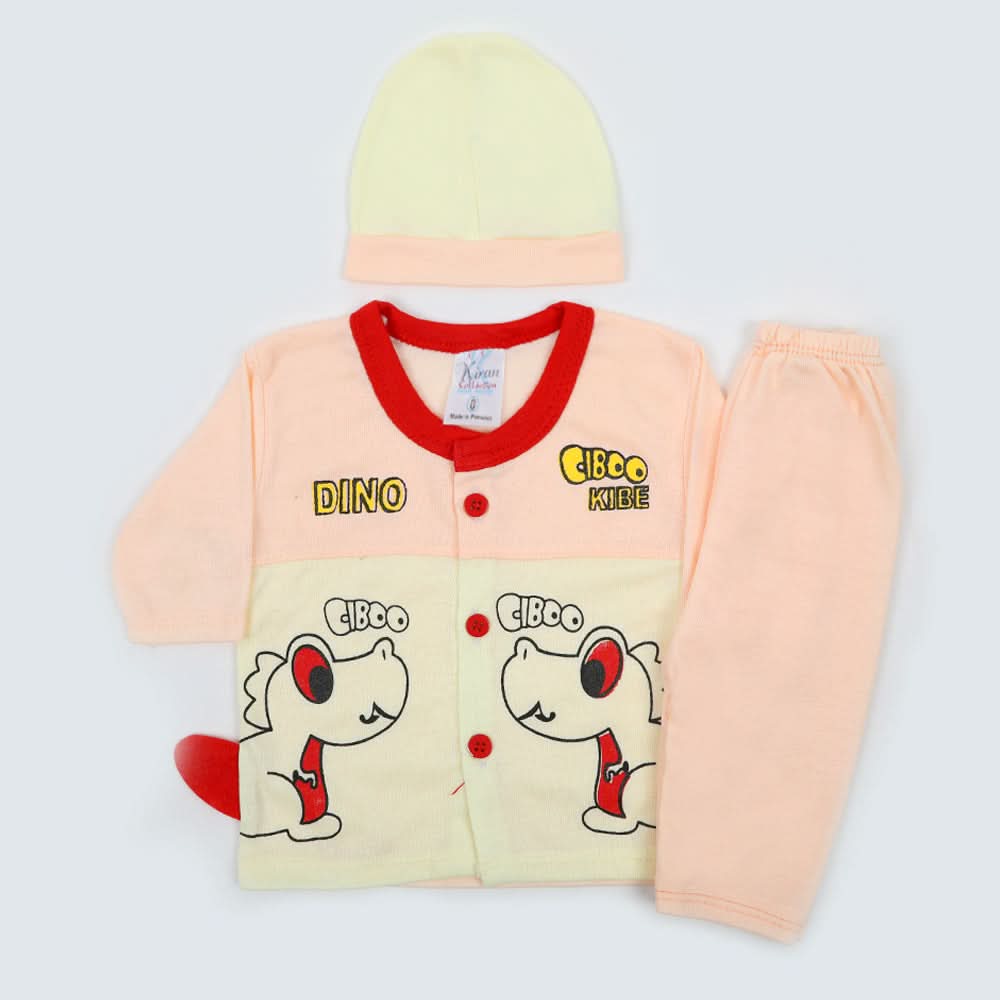 Newborn Boys Full Sleeves Suit - Peach, Newborn Boys Sets & Suits, Chase Value, Chase Value