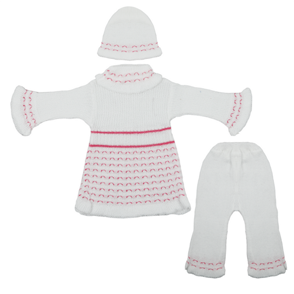 Newborn Girls Full Sleeves Suit - Pink