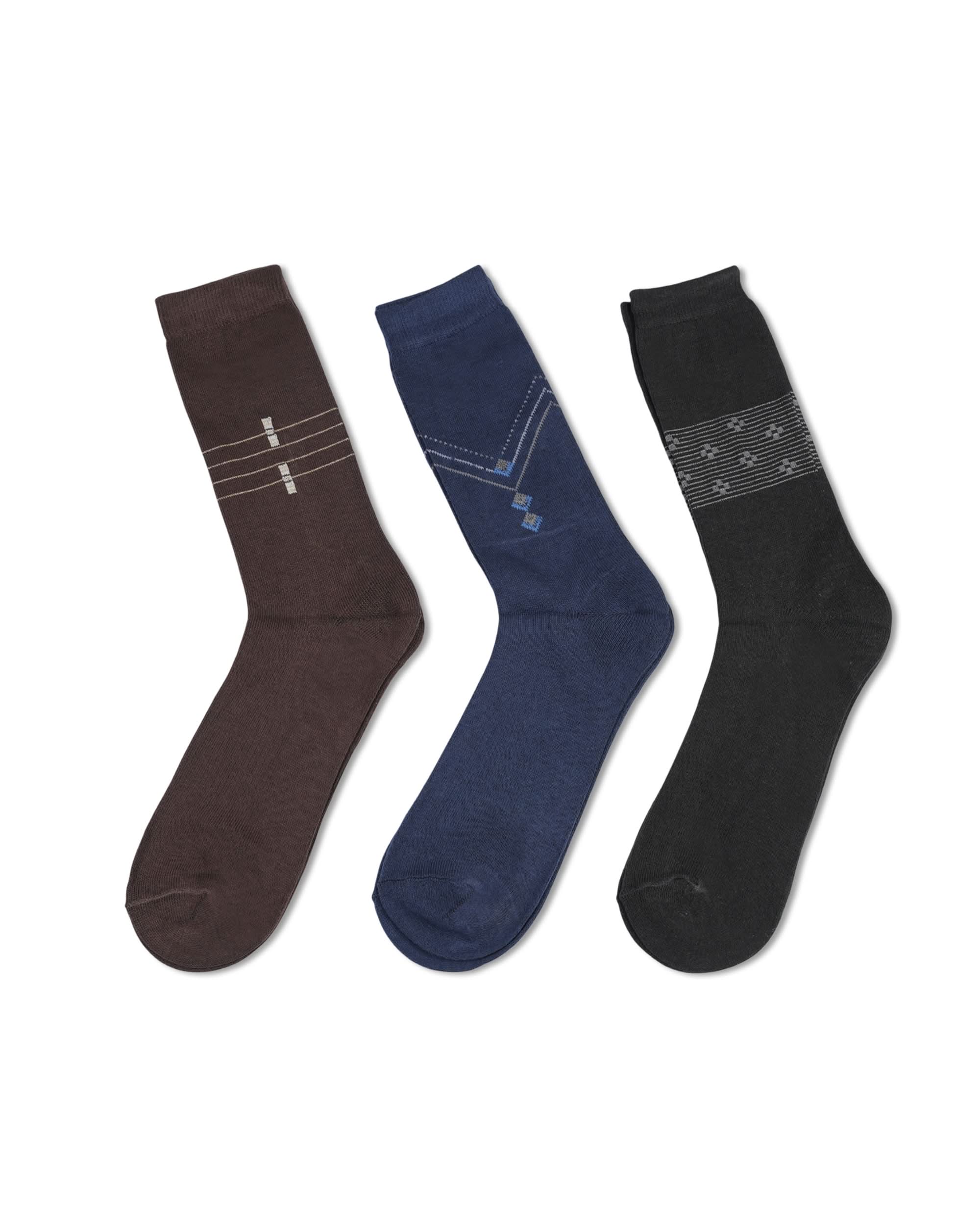 Knit Line Full Socks – 3 Pieces, Men's Socks, Chase Value, Chase Value