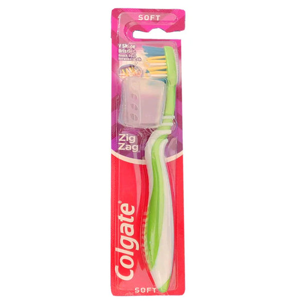 Colgate Tooth Brush Zig Zag Plus Local S - Green