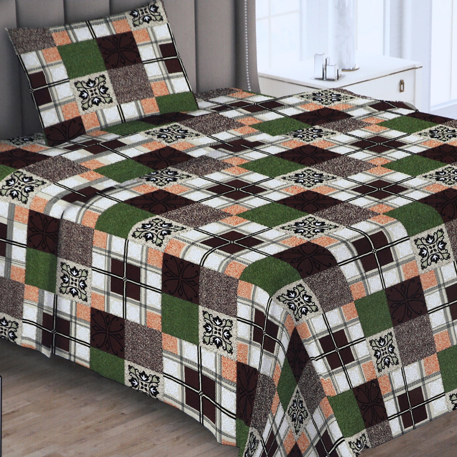 Single Bed Sheet -Multi Color, Single Size Bed Sheet, Chase Value, Chase Value