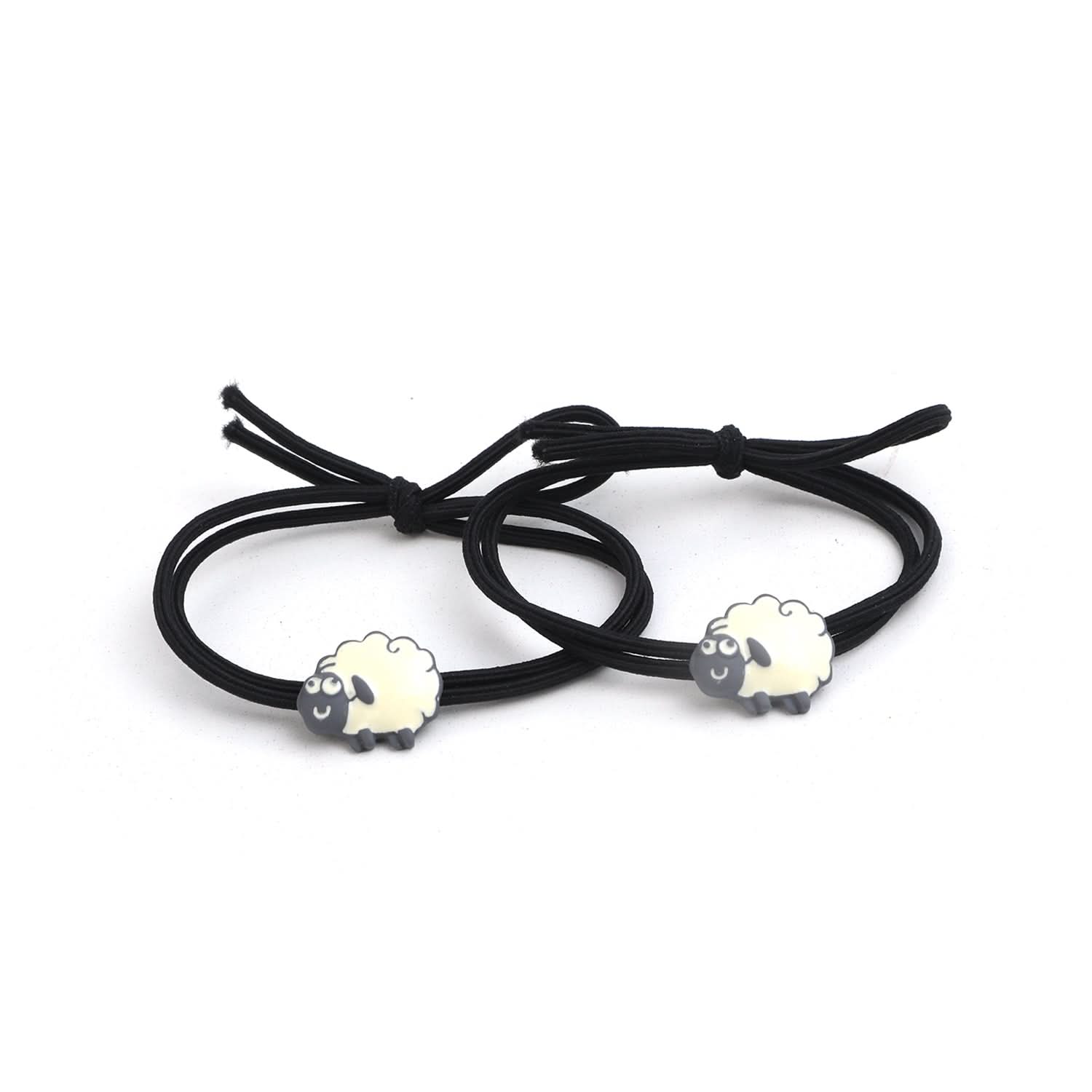 Fancy Hair Pony 2Pcs - Black, Girls Hair Accessories, Chase Value, Chase Value