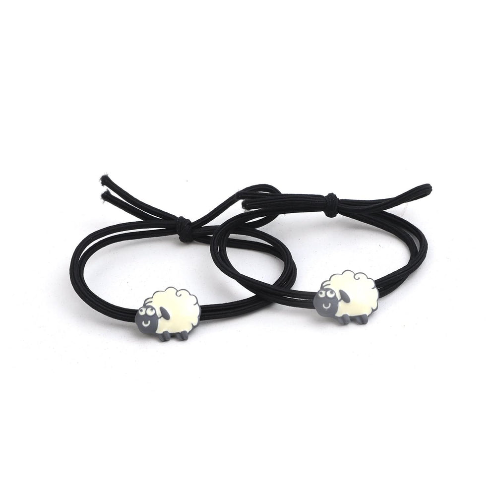 Fancy Hair Pony 2Pcs - Black, Girls Hair Accessories, Chase Value, Chase Value