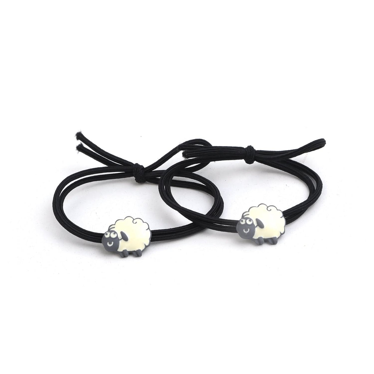 Fancy Hair Pony 2Pcs - Black, Girls Hair Accessories, Chase Value, Chase Value