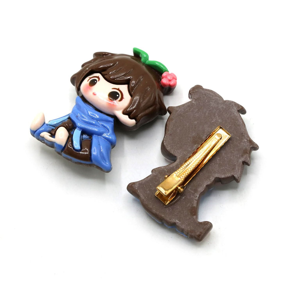 Hair Pins Pack of 2 - Brown, Girls Hair Accessories, Chase Value, Chase Value