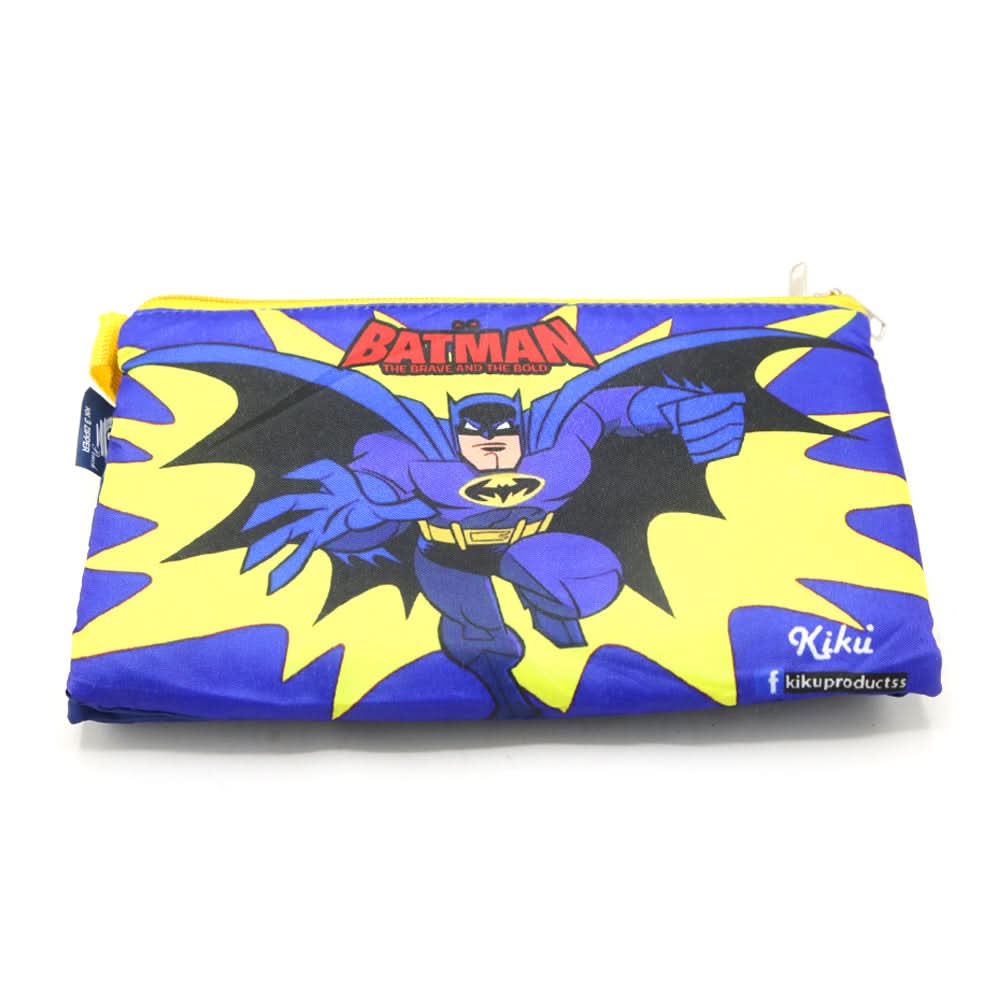 Pencil Pouch Three Zipper - Dark Blue, Stationary Pouch & Box, Chase Value, Chase Value