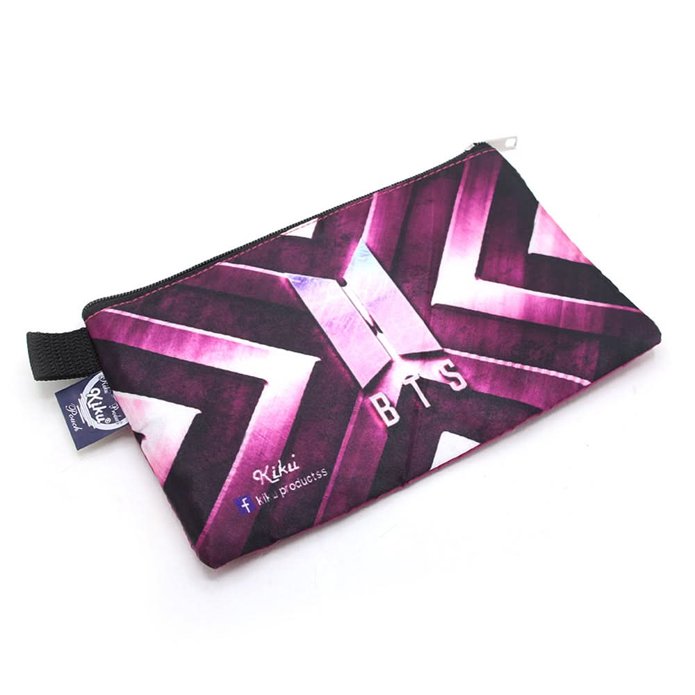 Pencil Pouch One Zipper - Dark Pink, Stationary Pouch & Box, Chase Value, Chase Value