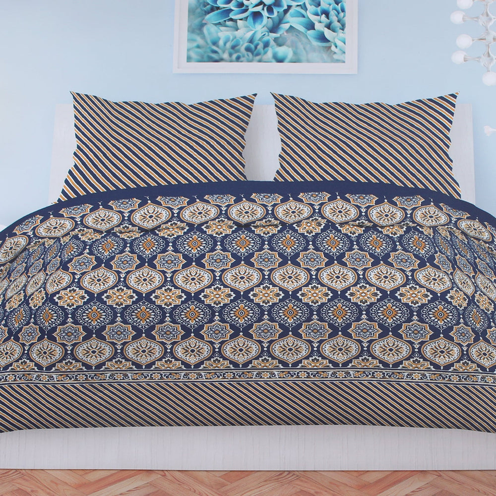 Printed King Bed Sheet - Multi Color, King Size Bed Sheet, Chase Value, Chase Value