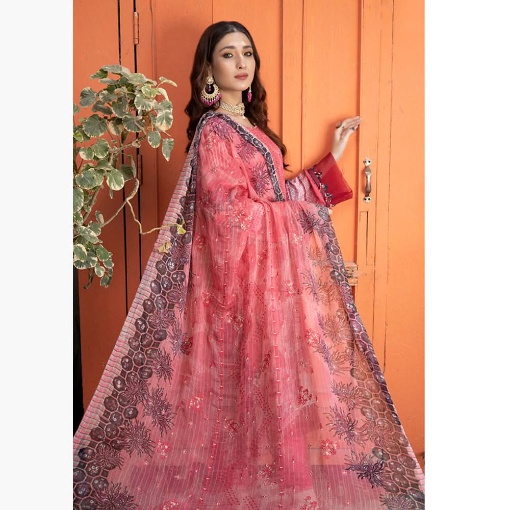 Schick Jaal Series Heavy Embroidered Unstitched 3Pcs Suit - 7, Women, 3Pcs Shalwar Suit, MI Creation, Chase Value