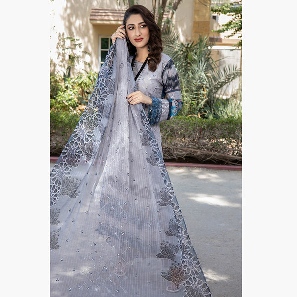 Schick Jaal Series Heavy Embroidered Unstitched 3Pcs Suit - 8, Women, 3Pcs Shalwar Suit, MI Creation, Chase Value