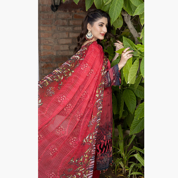 Schick Jaal Series Heavy Embroidered Unstitched 3Pcs Suit - 9