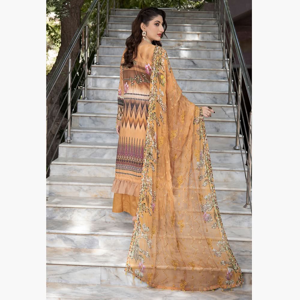 Schick Jaal Series Heavy Embroidered Unstitched 3Pcs Suit - 10, Women, 3Pcs Shalwar Suit, MI Creation, Chase Value