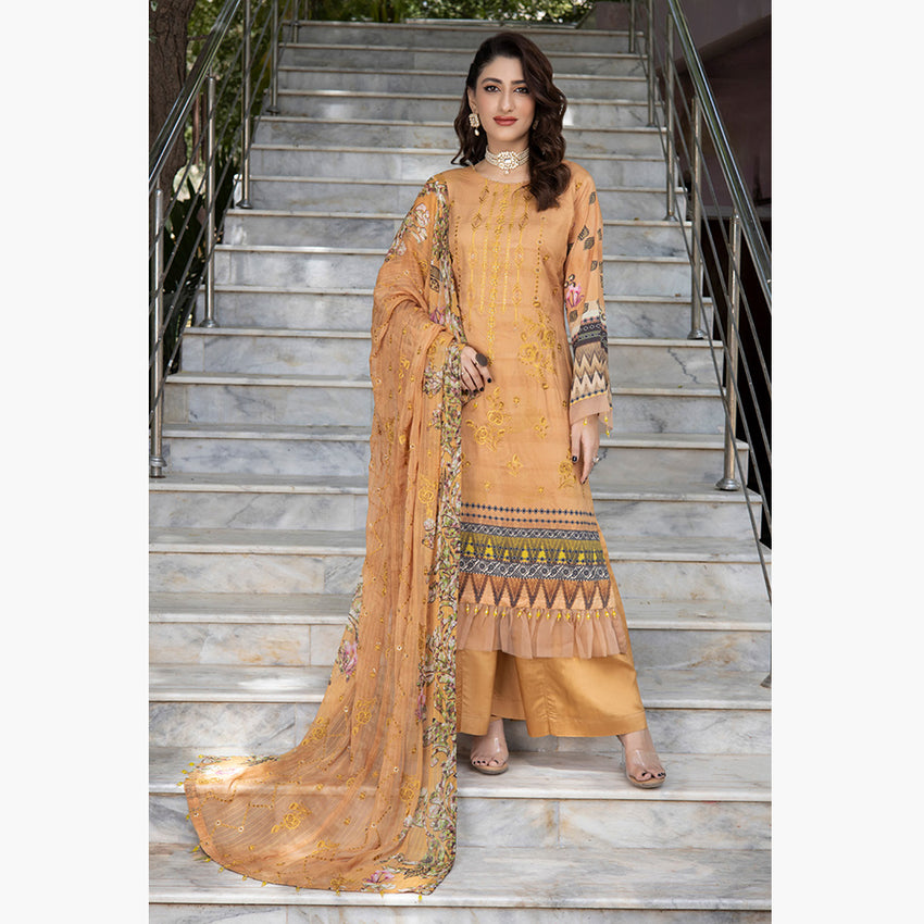 Schick Jaal Series Heavy Embroidered Unstitched 3Pcs Suit - 10, Women, 3Pcs Shalwar Suit, MI Creation, Chase Value