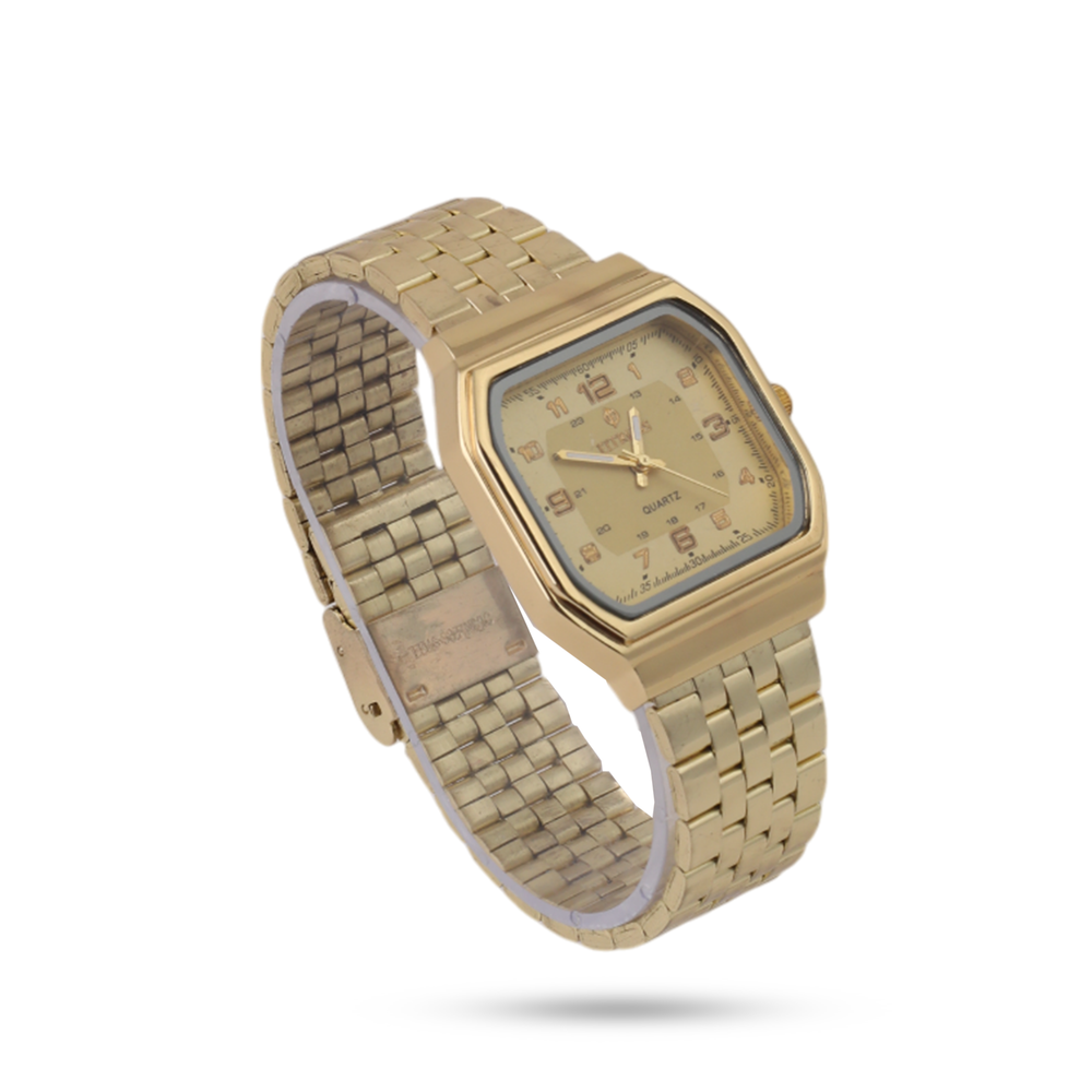 Men's Fitross Chain Watch - Golden, Men's Watches, Chase Value, Chase Value