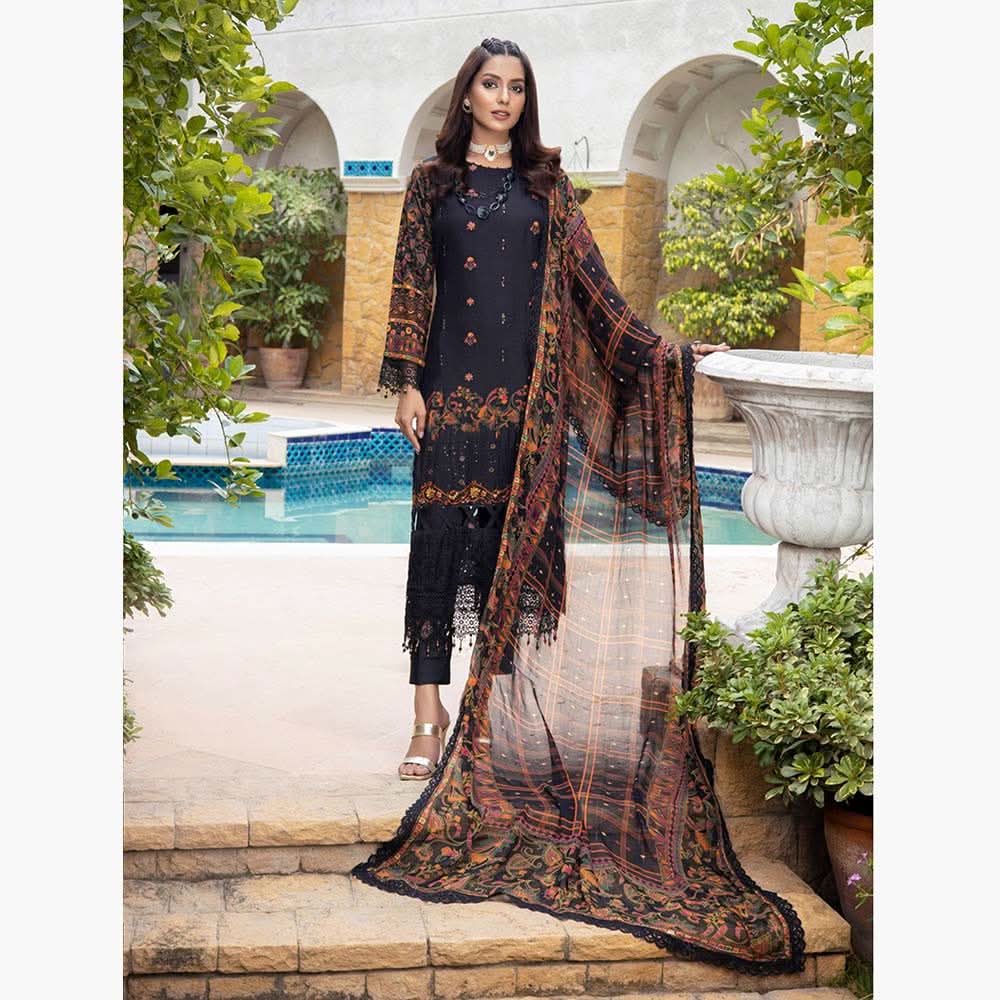 Schick Shahkar Viscose Boring Edition Unstitched 3Pcs Suit - 8, Women, 3Pcs Shalwar Suit, MI Creation, Chase Value