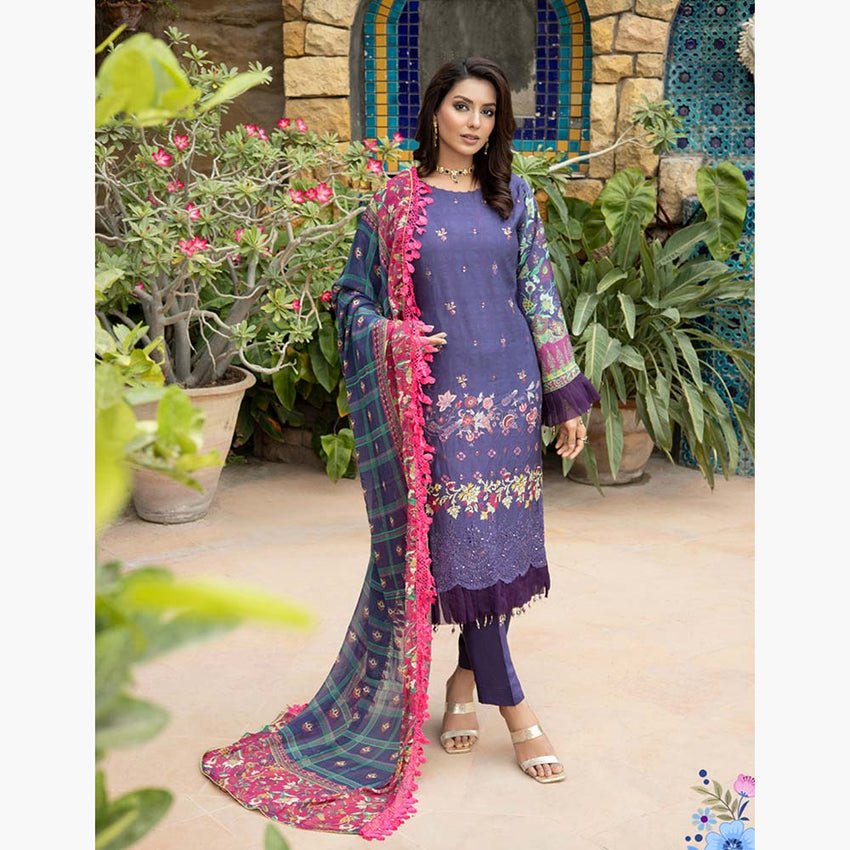 Schick Shahkar Viscose Boring Edition Unstitched 3Pcs Suit - 9, Women, 3Pcs Shalwar Suit, MI Creation, Chase Value