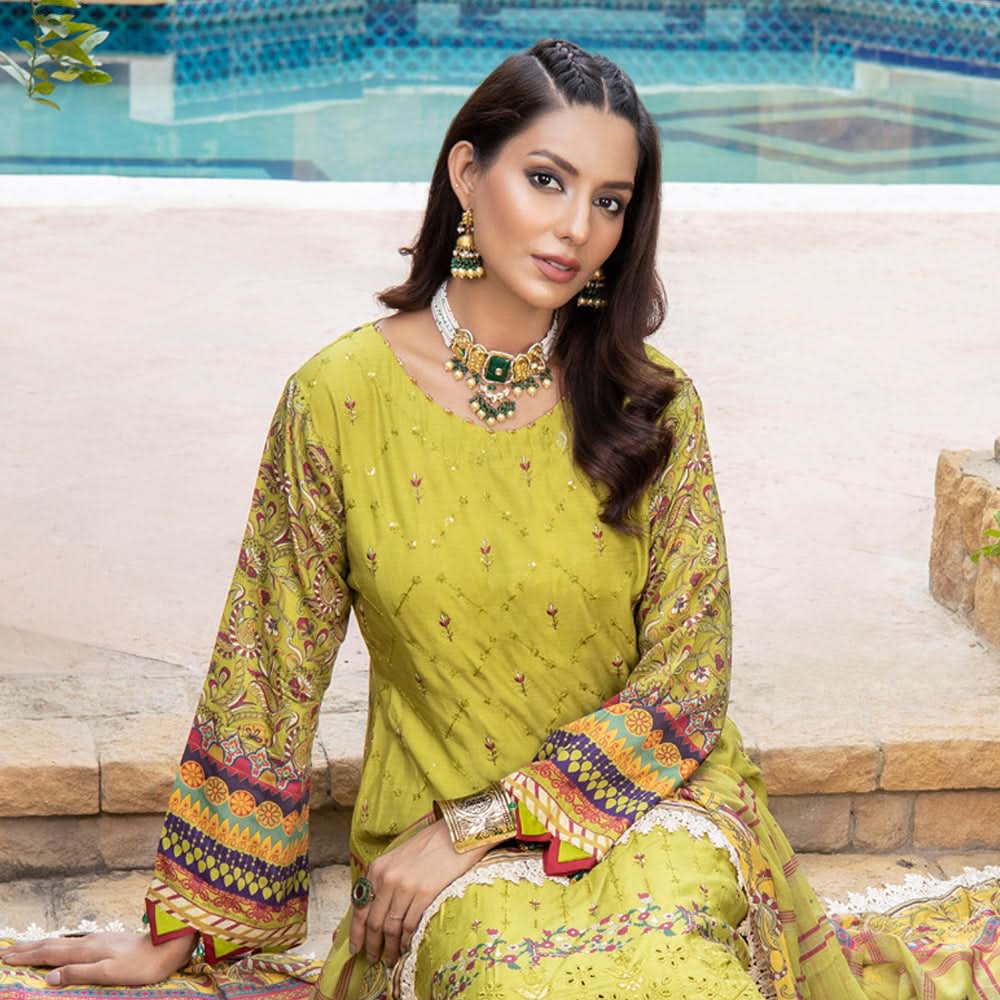 Schick Shahkar Viscose Boring Edition Unstitched 3Pcs Suit - 10, Women, 3Pcs Shalwar Suit, MI Creation, Chase Value
