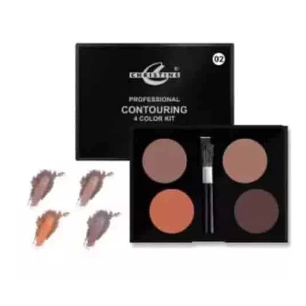 CHRISTINE PROFESSIONAL CONTOURING 4 COLOR KIT - 02, Makeup Kits & Pallets, Christine, Chase Value