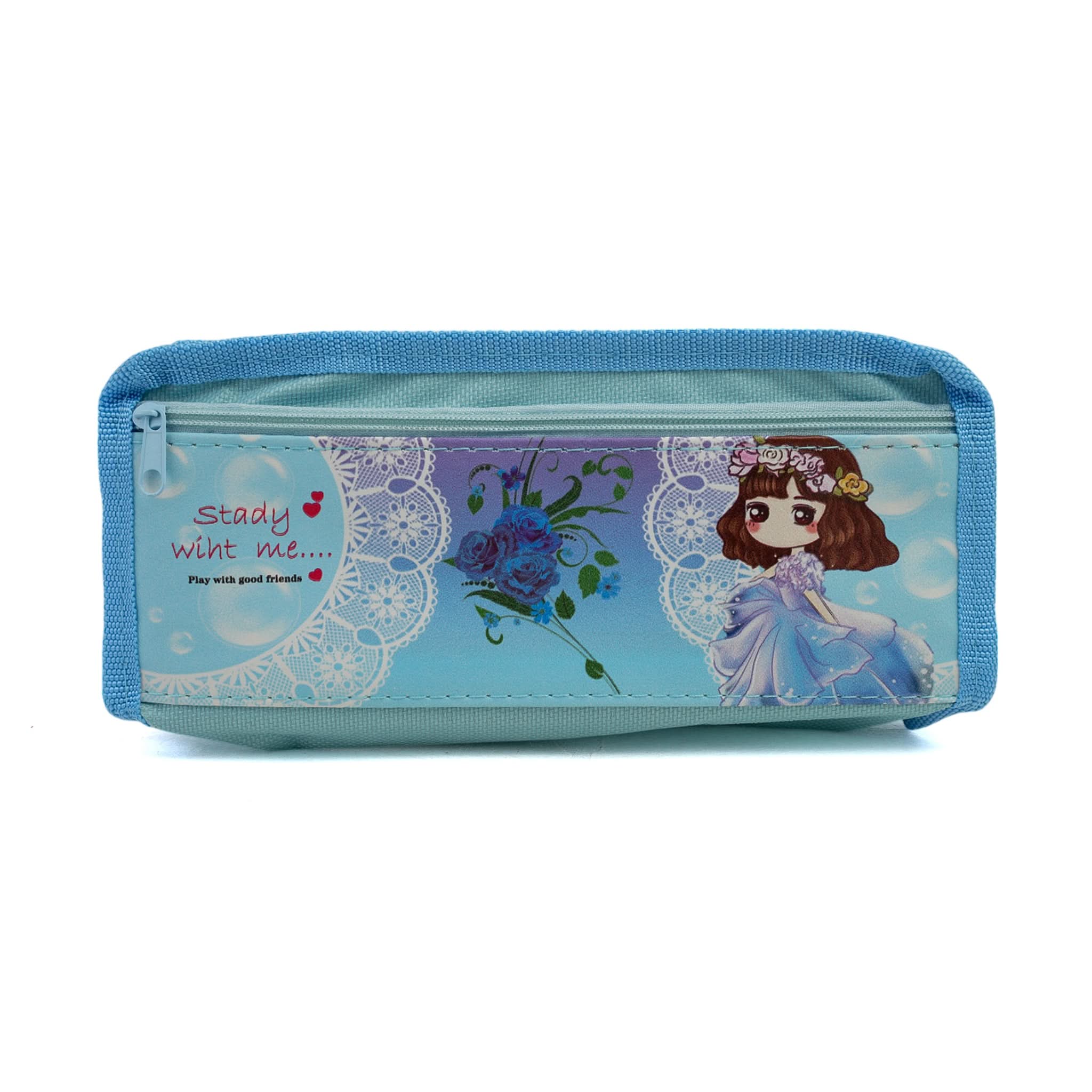 Pencil Pouch - Light Blue, Stationery Pouch & Box, Chase Value, Chase Value