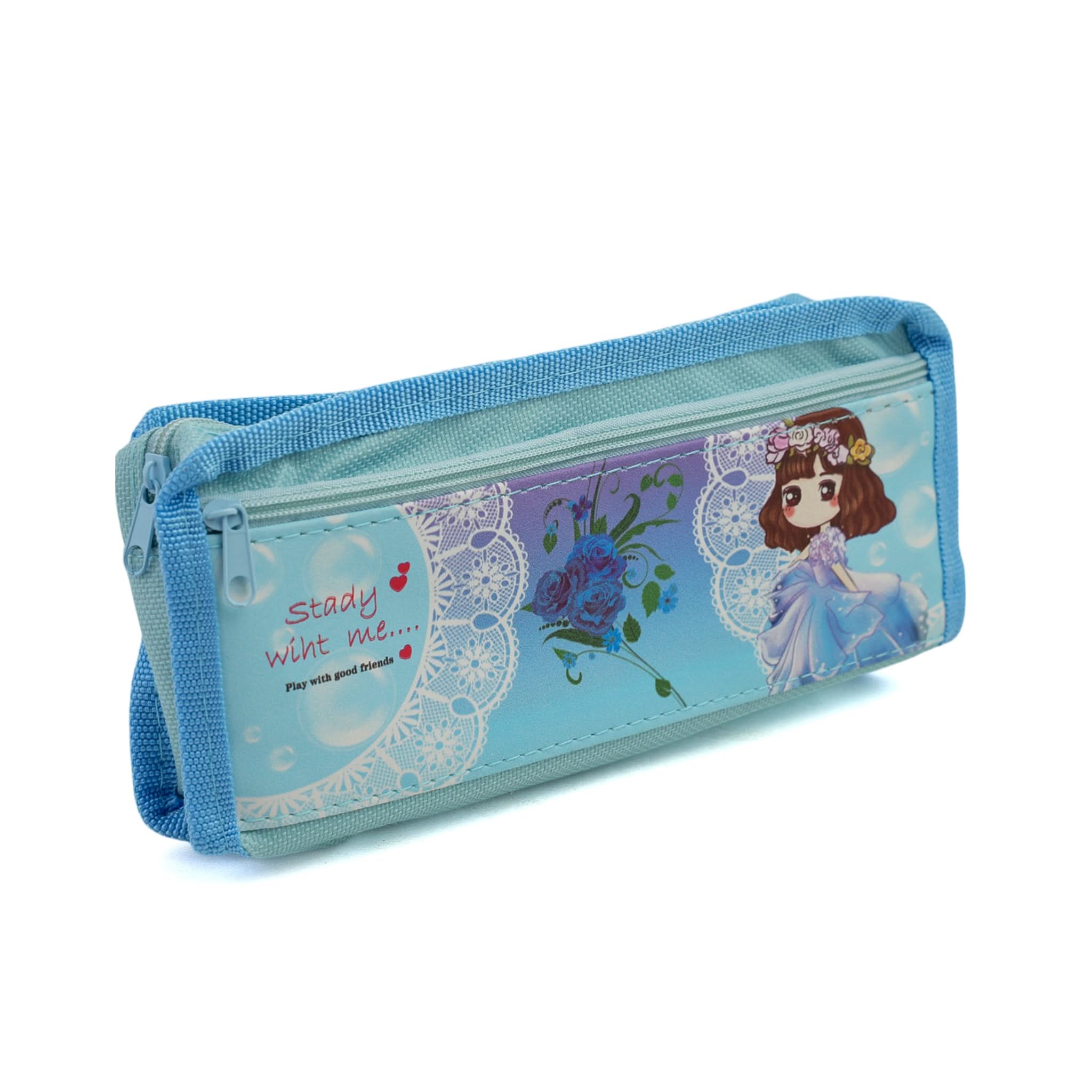 Pencil Pouch - Light Blue, Stationery Pouch & Box, Chase Value, Chase Value