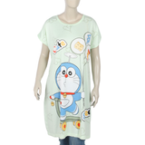 Women's Nighty T-Shirt - Light Green, Women Night Suit, Chase Value, Chase Value