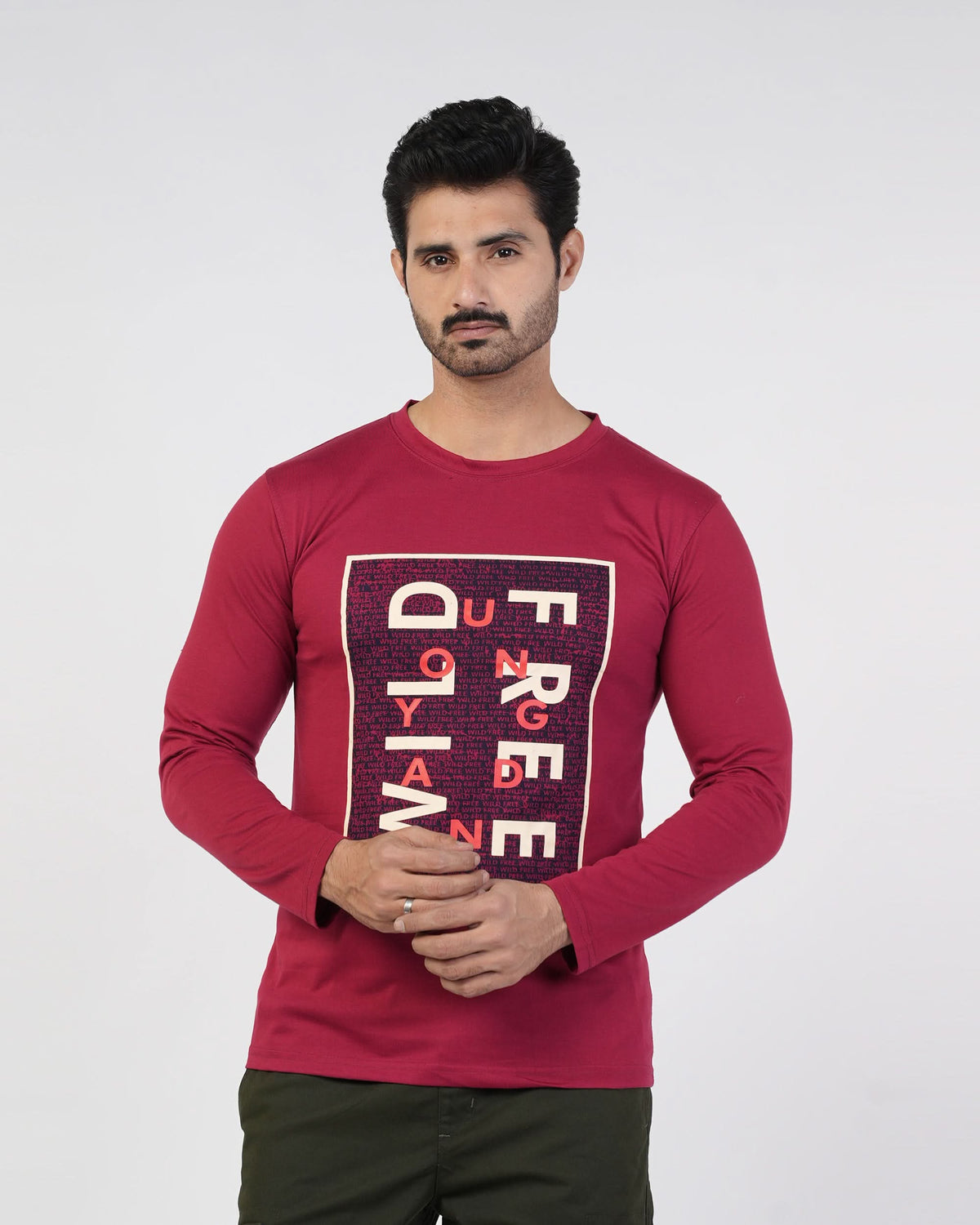 Men’s Printed Full Sleeves T-Shirt, Men's T-Shirts & Polos, Chase Value, Chase Value