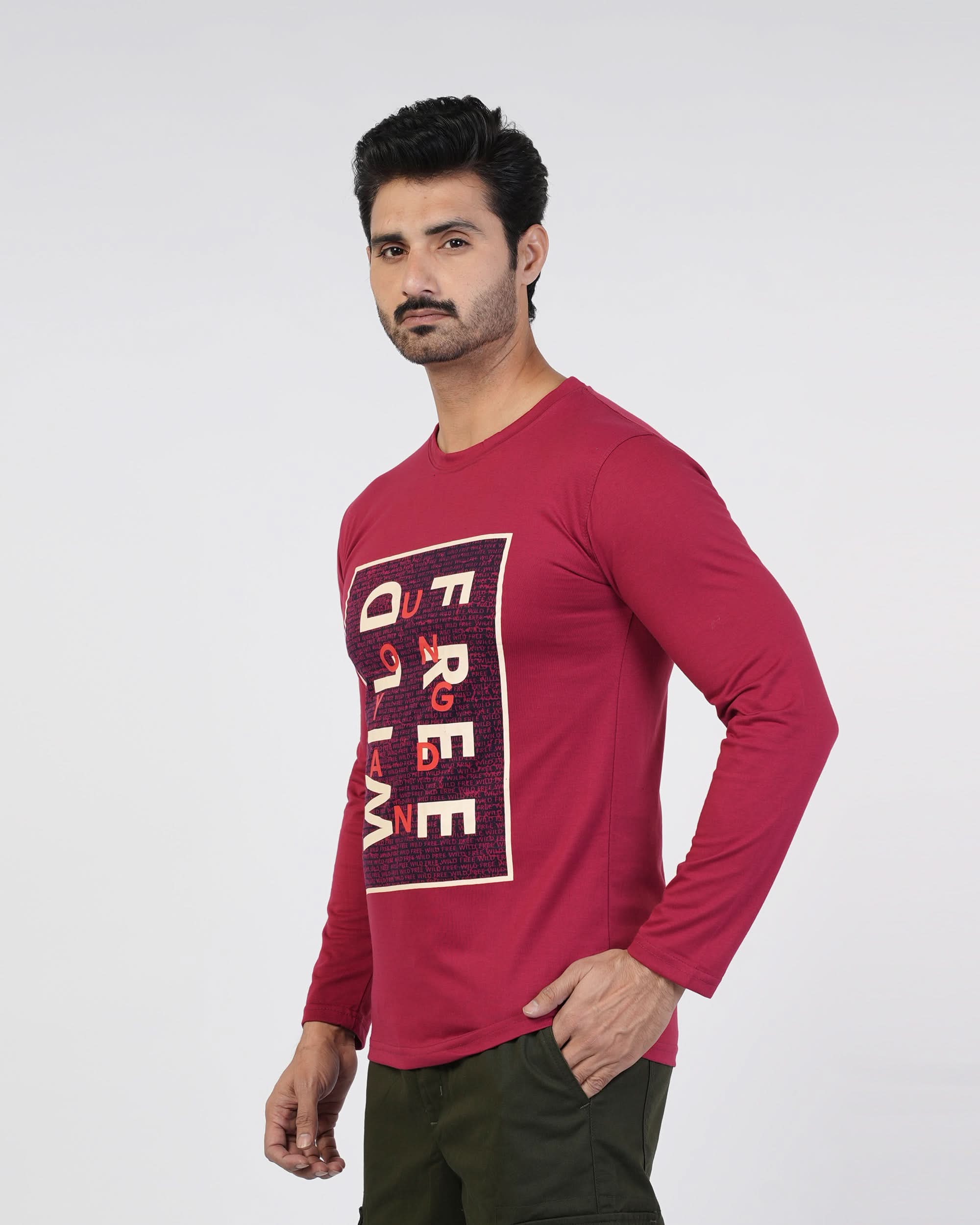 Men’s Printed Full Sleeves T-Shirt, Men's T-Shirts & Polos, Chase Value, Chase Value