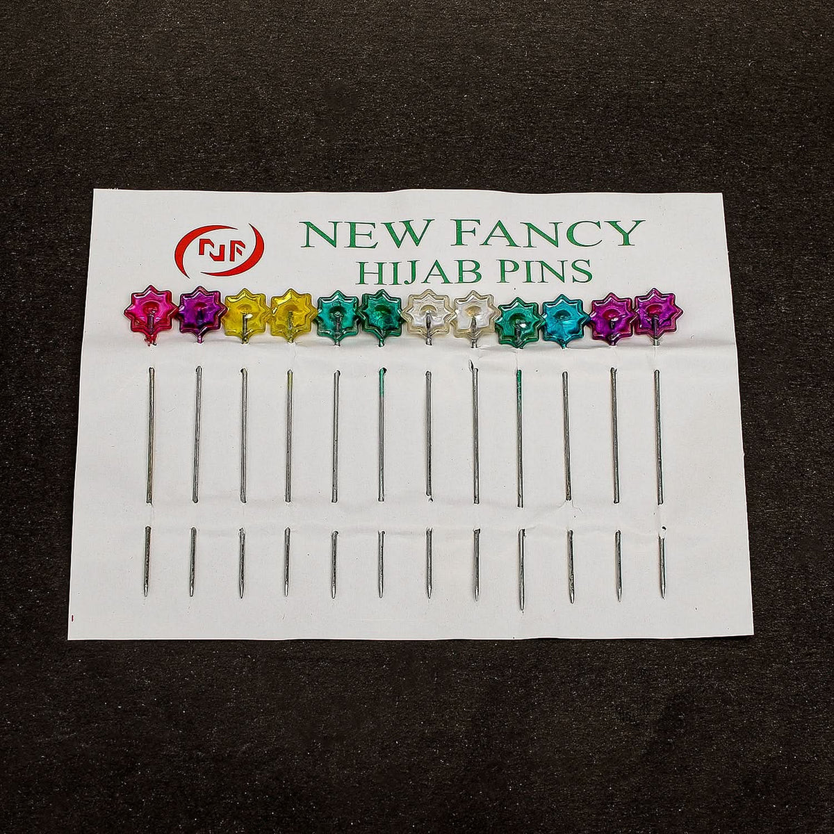 Scarf Pin Card Pack Of 12 - Multi Color, Women Scarf Pins & Brooches, Chase Value, Chase Value