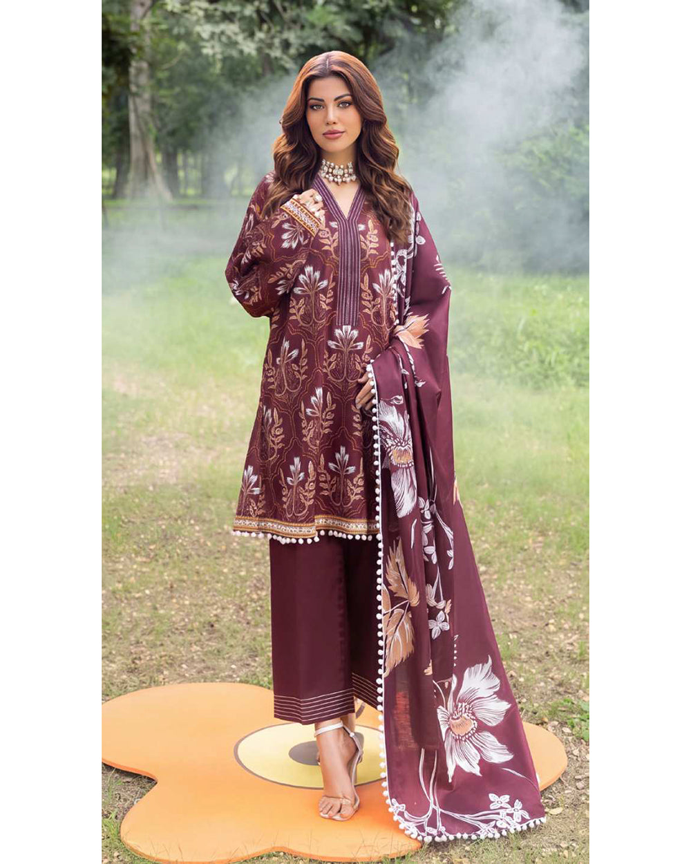 Colors Khaddar Digital Printed Suit - 3 Pc by Al-Zohaib