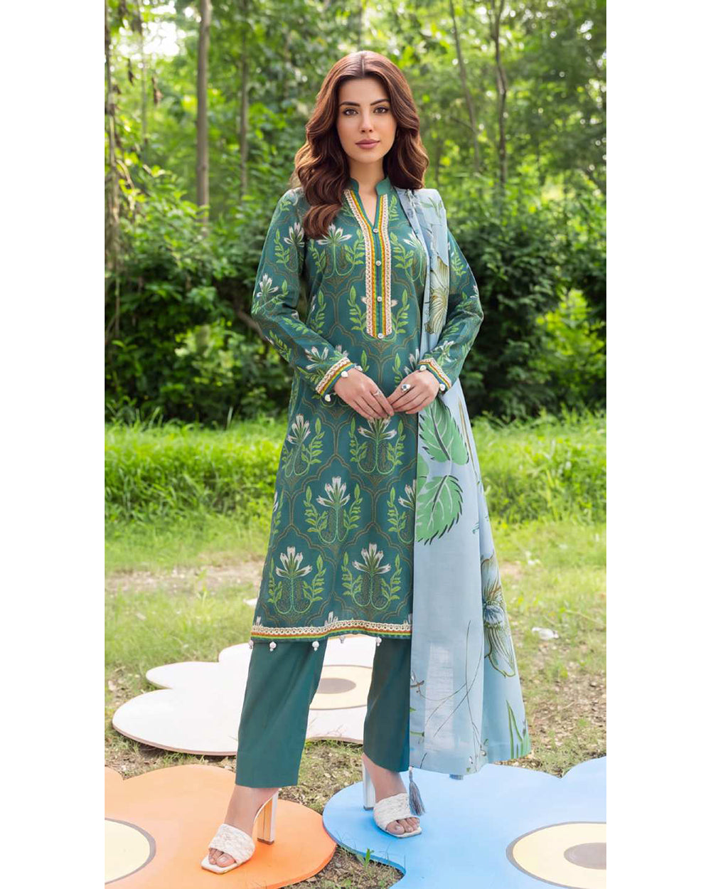 Colors Khaddar Digital Printed Suit - 3 Pc by Al-Zohaib
