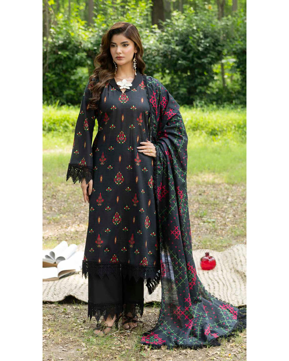Colors Khaddar Digital Printed Suit - 3 Pc by Al-Zohaib