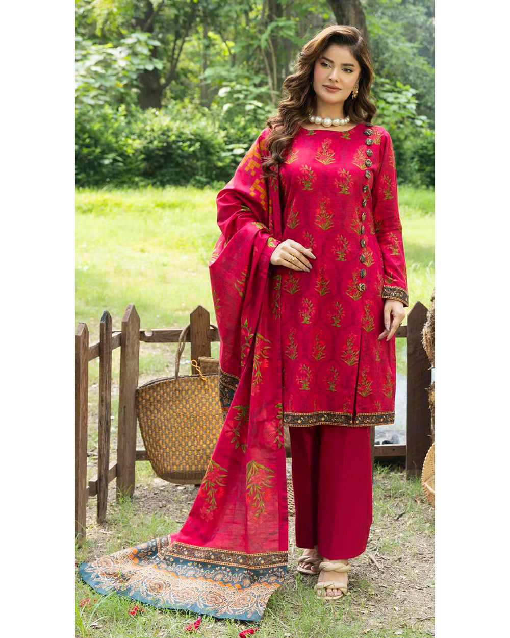 Colors Khaddar Digital Printed Suit - 3 Pc by Al-Zohaib