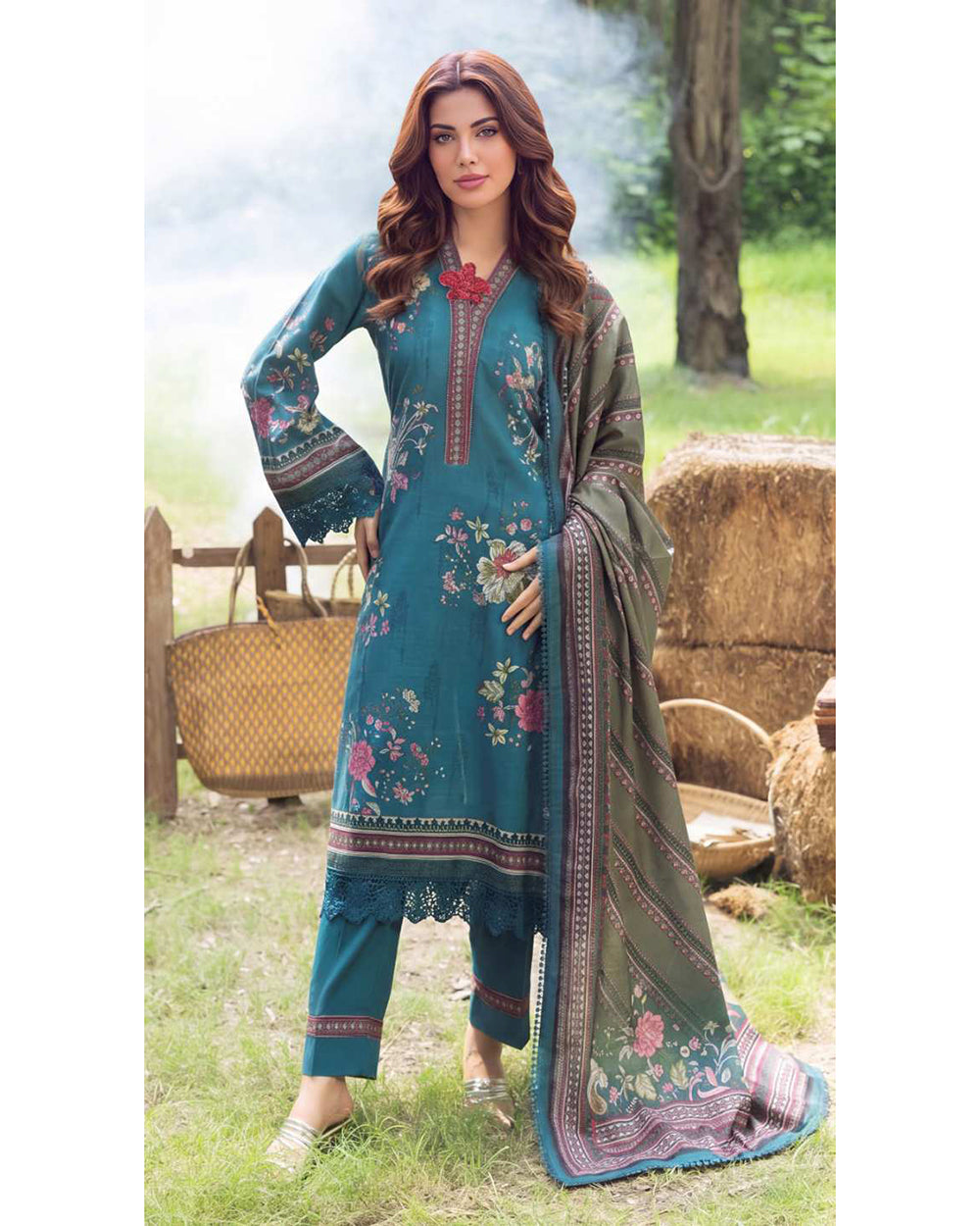 Colors Khaddar Digital Printed Suit - 3 Pc by Al-Zohaib