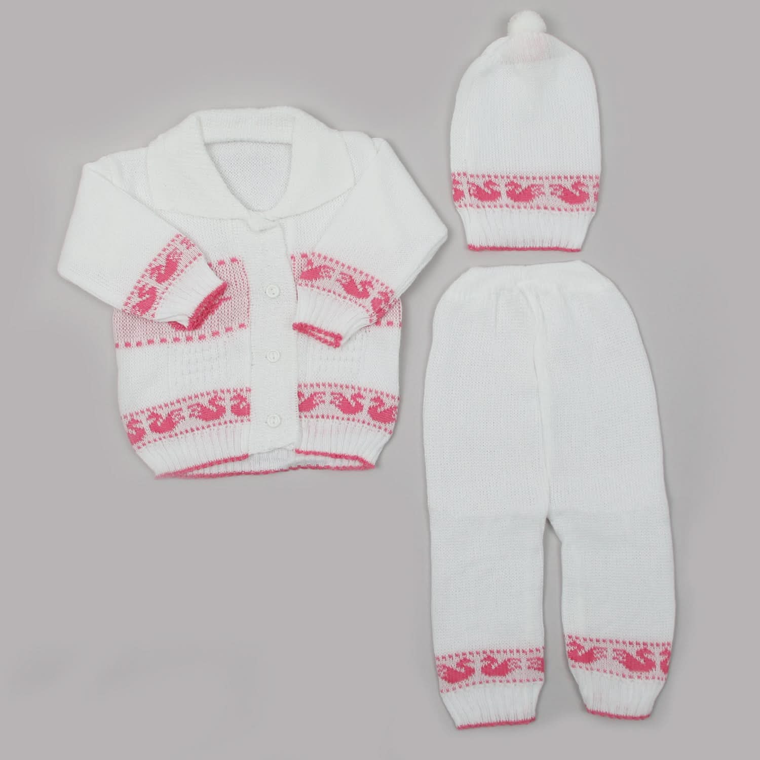Newborn Boys Full Sleeves Suit - Pink, Newborn Boys Sets & Suits, Chase Value, Chase Value