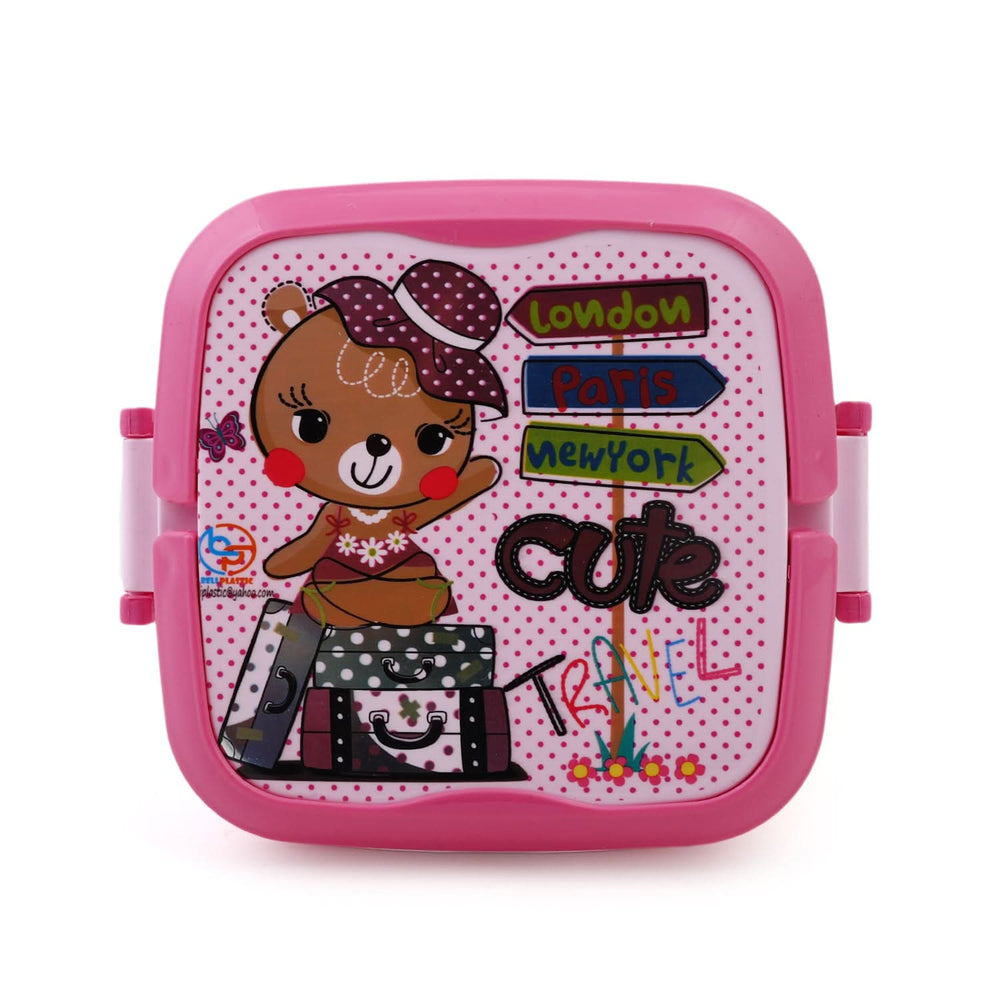 Cartoon Character Square Shape Lunch Box For Kids, Tiffin Boxes & Bottles, Chase Value, Chase Value