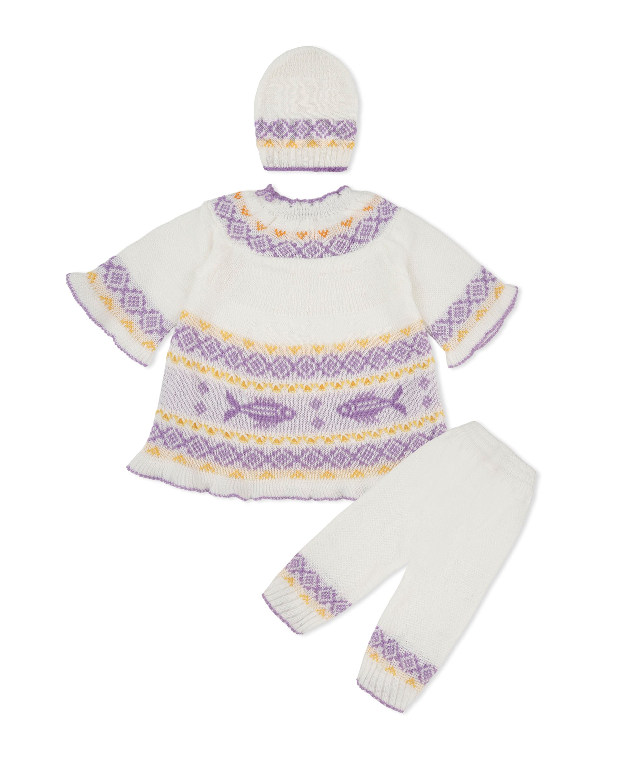 Newborn Girls Irani Suit 3 Piece Set, Newborn Girls Sets & Suits, Chase Value, Chase Value