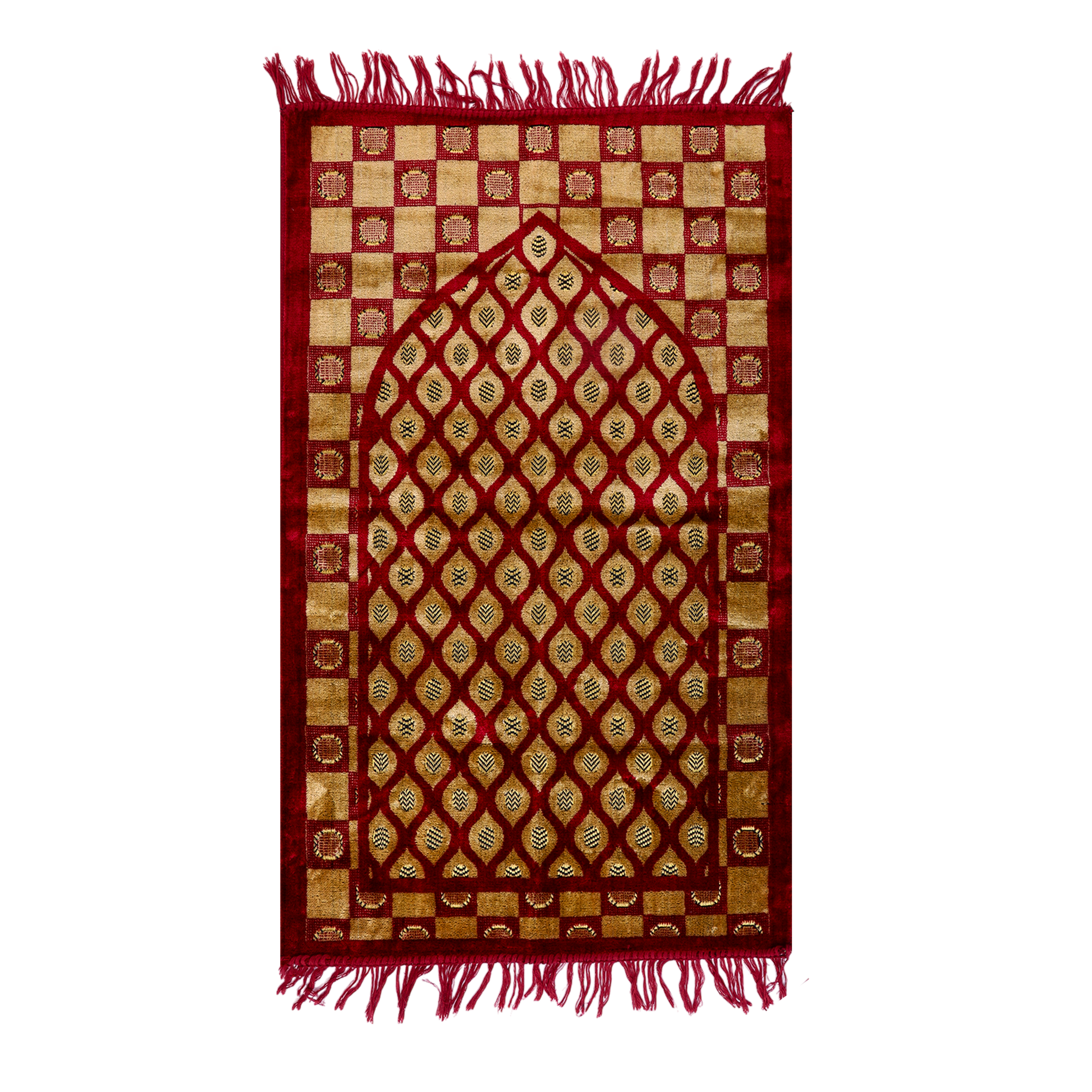 Jae-Namaaz (Prayer Mat) - Red, Prayer Accessories, Chase Value, Chase Value