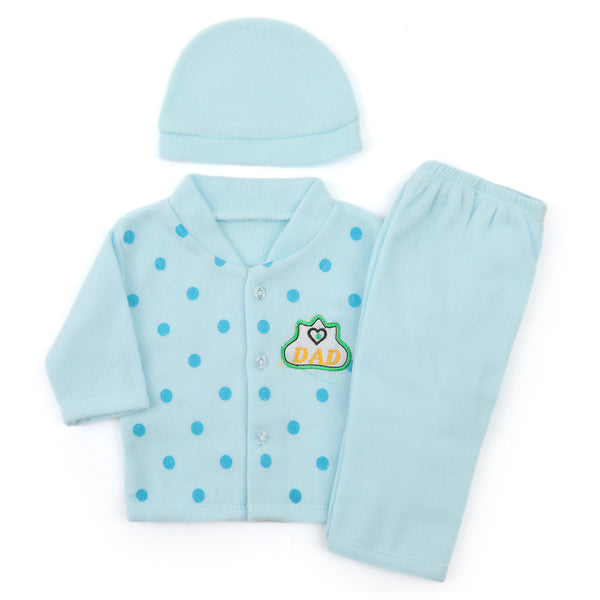 Newborn Boys Full Sleeves Suit - Sky Blue