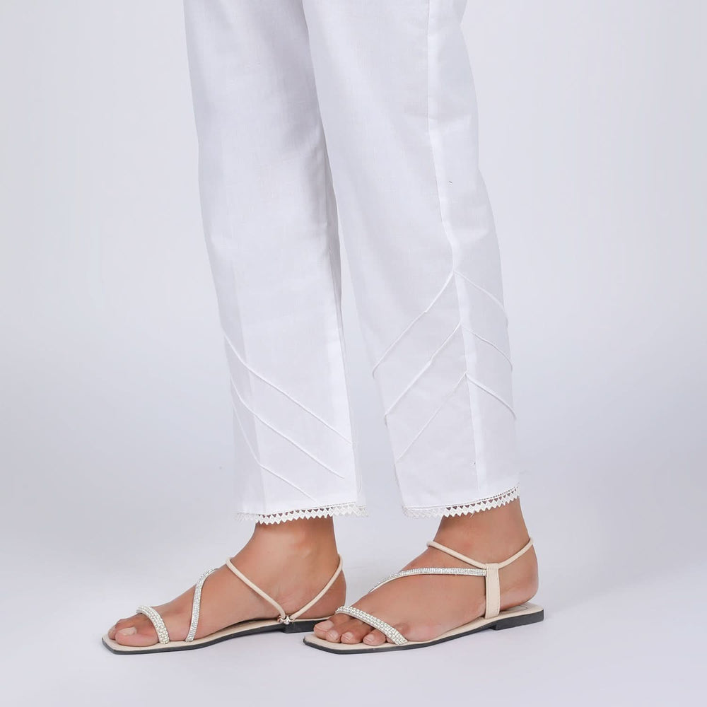 Women's Trouser - White, Women Pants & Tights, Chase Value, Chase Value