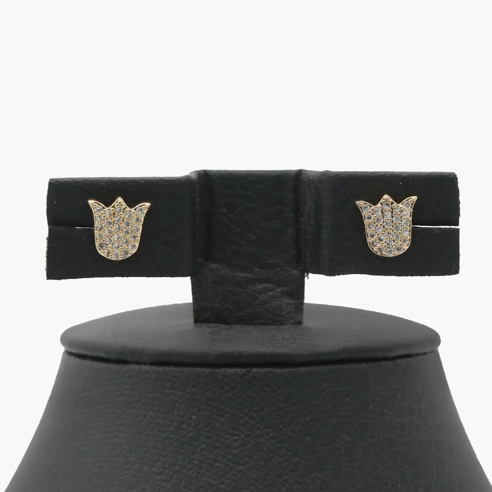 Women's Stud Earring- Golden, Women Earrings & Tops, Chase Value, Chase Value