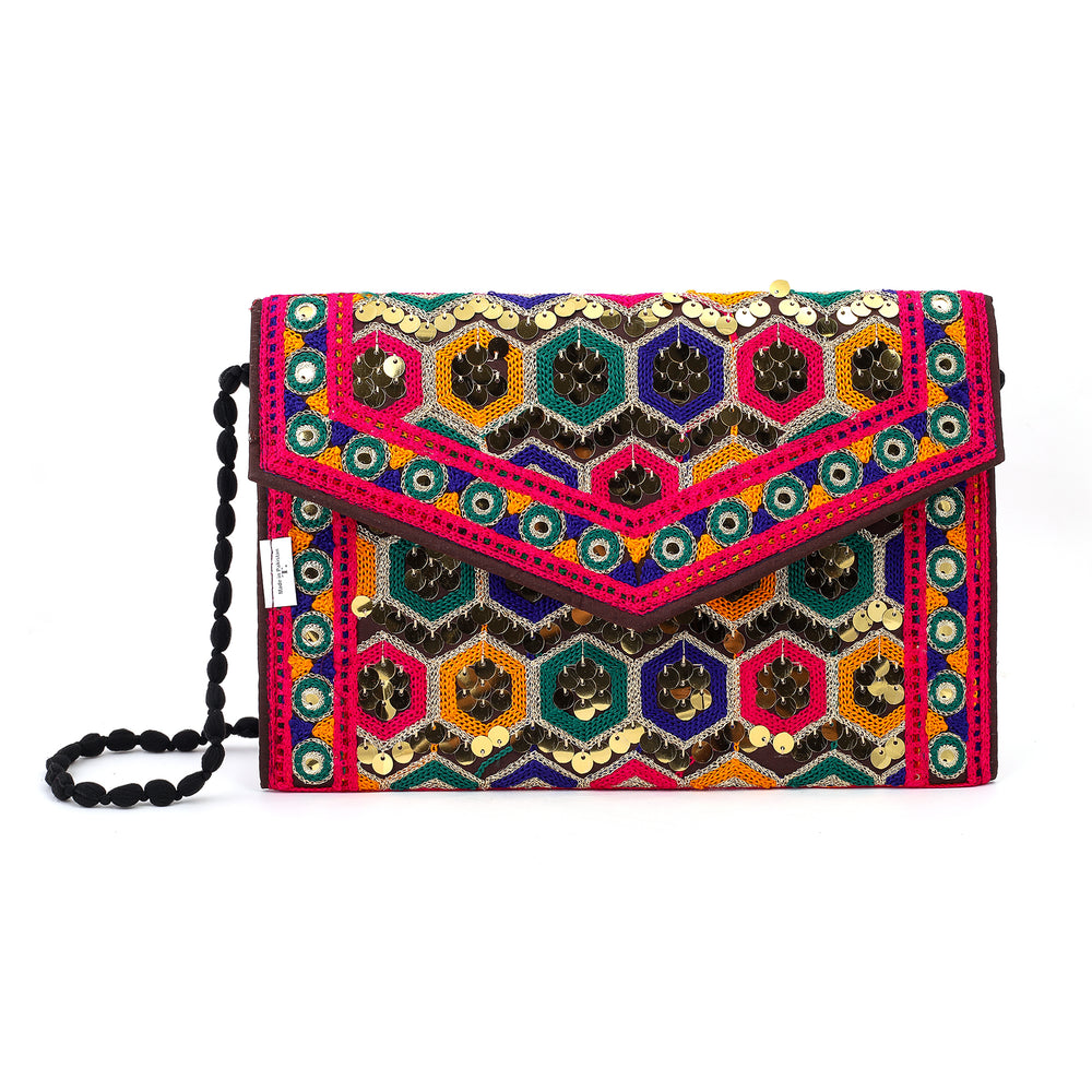 Women's Clutch Sindhi Traditional Embroidered, Women Clutches, Chase Value, Chase Value