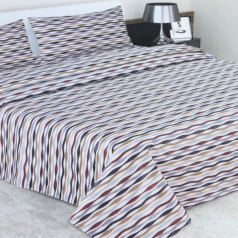 Double Bedsheet 3Pcs - Multi Color, Double Size Bed Sheet, Chase Value, Chase Value