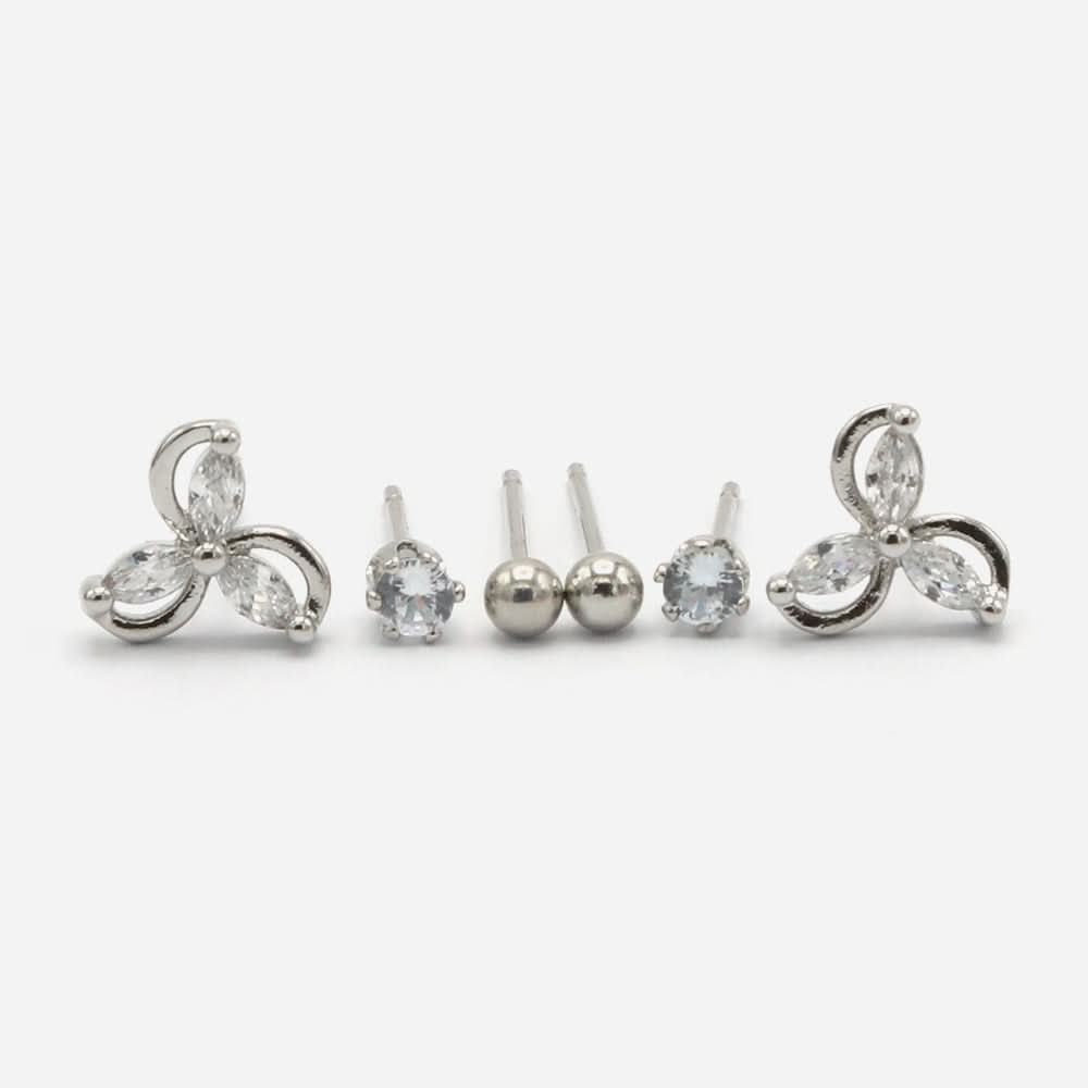 Women's Stud Earring - Silver, Women Earrings & Tops, Chase Value, Chase Value