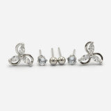 Women's Stud Earring - Silver, Women Earrings & Tops, Chase Value, Chase Value